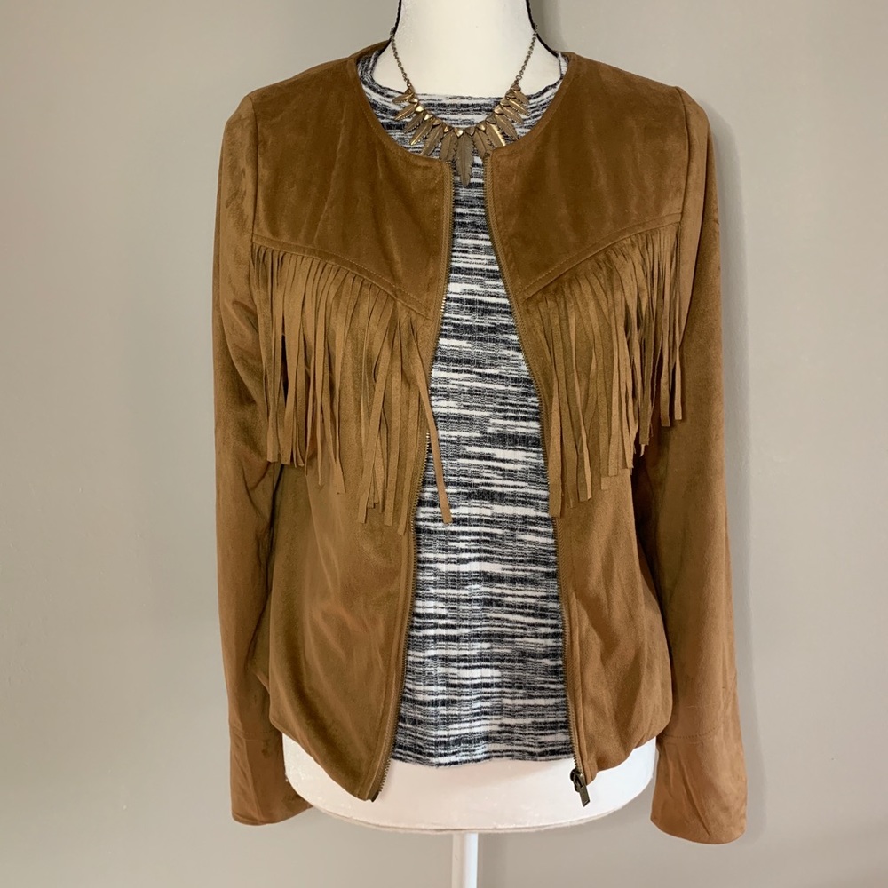 Suede feel western inspired jacket